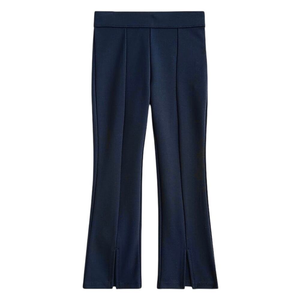 Crewcuts Girls Navy Ponte Cropped Flare Pants